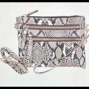Snakeskin Clutch & Crossbody